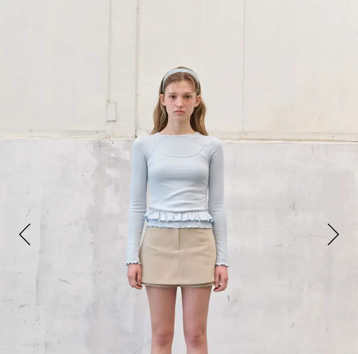 Lily Coats Liège frill T-shirt + sleeveless set