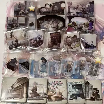 Deemo 2 아크릴 스탠드 아크릴 카드 캔뱃지 굿즈 세트