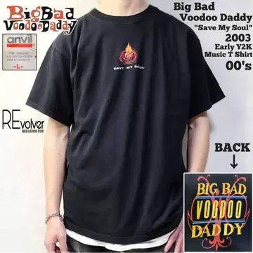 00s Y2K Big Bad Voodoo Daddy 밴딩 티셔츠 재즈