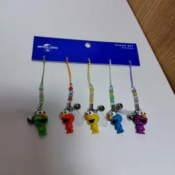 USJ 세서미 스트릿 엘모 5색 스트랩 세트