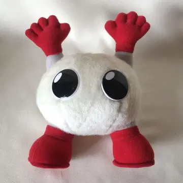 배구 마스코트 바보짱 봉제 인형 후지TV 화이트