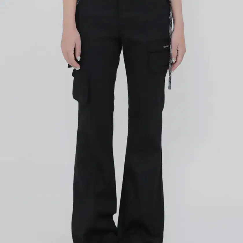 ★ MISEKI SEOUL★ Line pocket cargo pants CHARCOAL MSK251PT MIZUKI SEOUL Line Pocket Cargo Pants Black #미세키서울,#미세