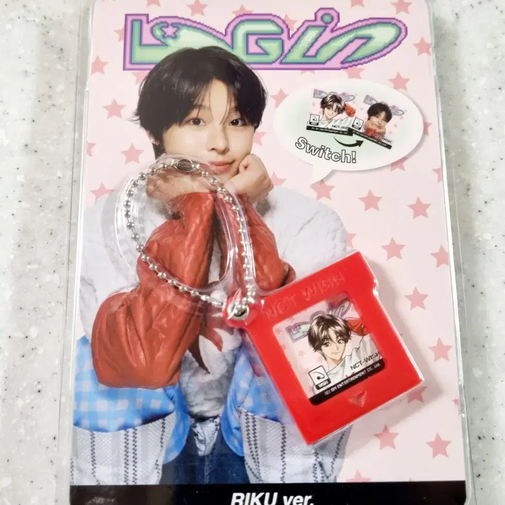 NCT WISH リク アクキー log in NCT WISH - ASIA TOUR LOG in FANLIGHT KEY RING