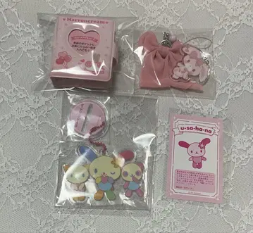 산리오 마론 크림 앨범 봉봉리본 키링 우사하나 아크링 키링