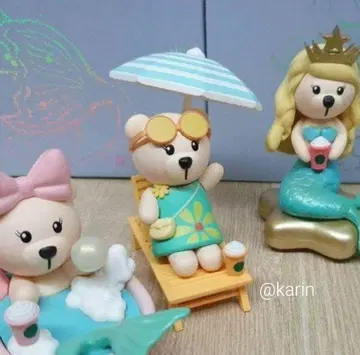 중국 스벅 베어리스타 피규어 비치 파라솔