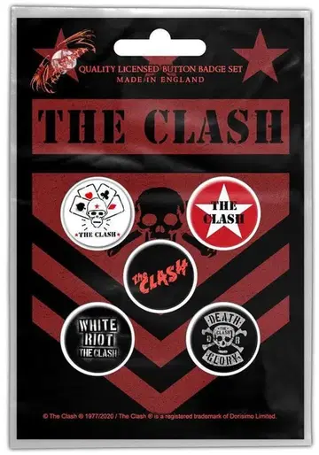 THE CLASH 버튼 핀 배지 세트 미사용 새상품
