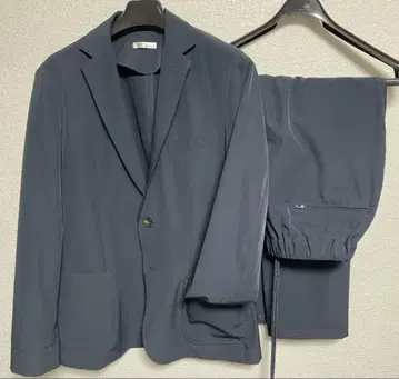 SUIT SELECT 네이비 캐주얼 수트 셋업