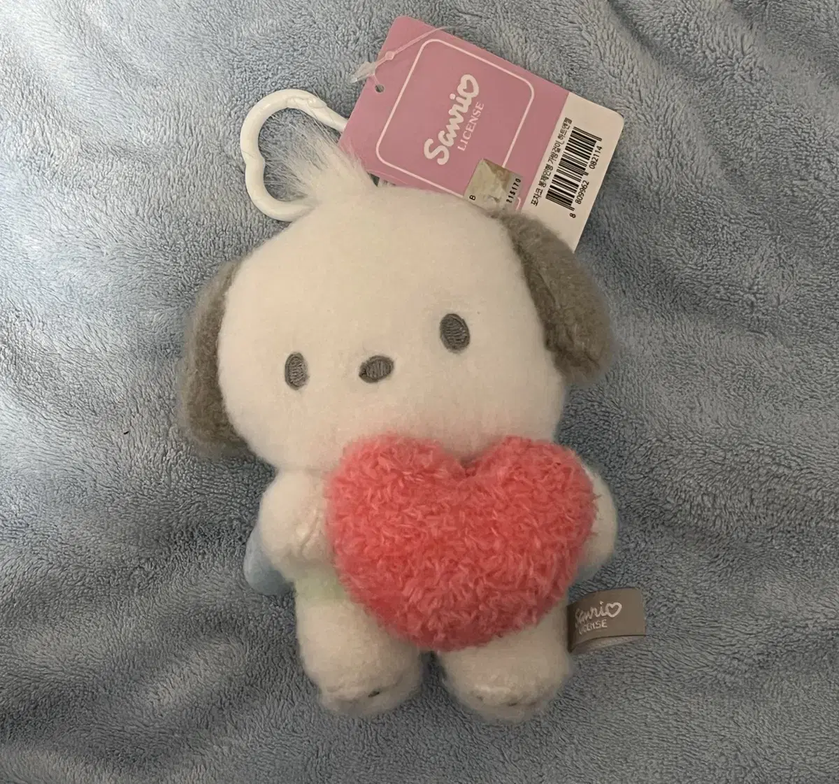 산리오 포차코 하트엔젤 인형 키링