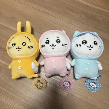치이카와(먼작귀) 파자마 봉제 인형 S 3개 세트