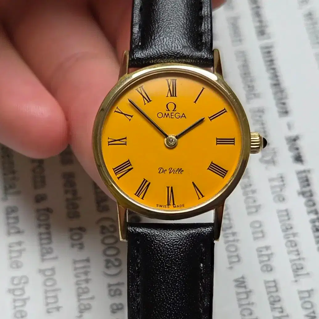 빈티지 오메가 드빌 동전코인 진노랭이 수동 메커니컬 여성용