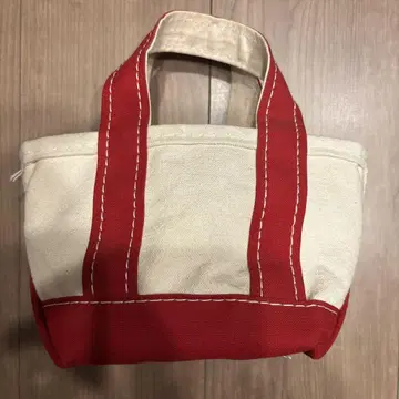 80년대 L.L.Bean 미니 토트백 데드스탁 레드
