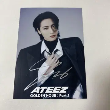 ATEEZ 송파 친필 사인 포함 엽서