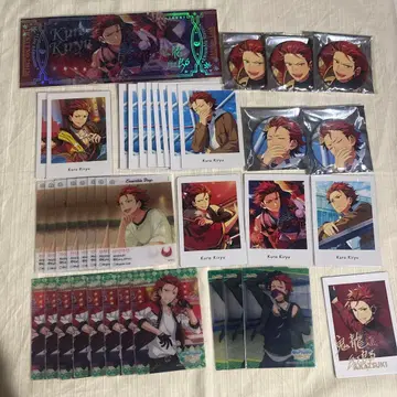 앙스타 고룡홍로 캔뱃지 종이류 세트