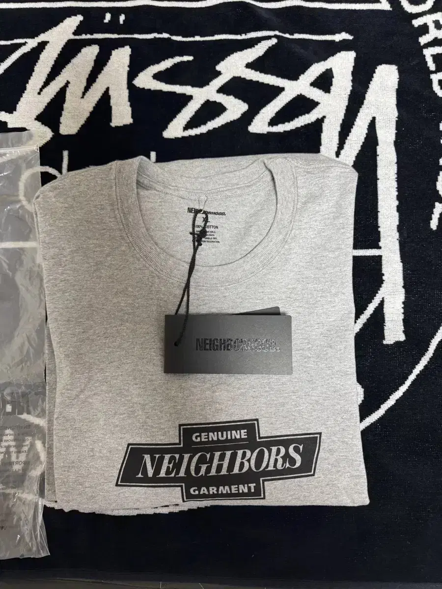 네이버후드 neighborhood 22aw 롱슬리브 그레이 xl