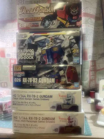 건담&G-Dock 1/144 외 HG 구 키트 등 5개(증정품 포함)