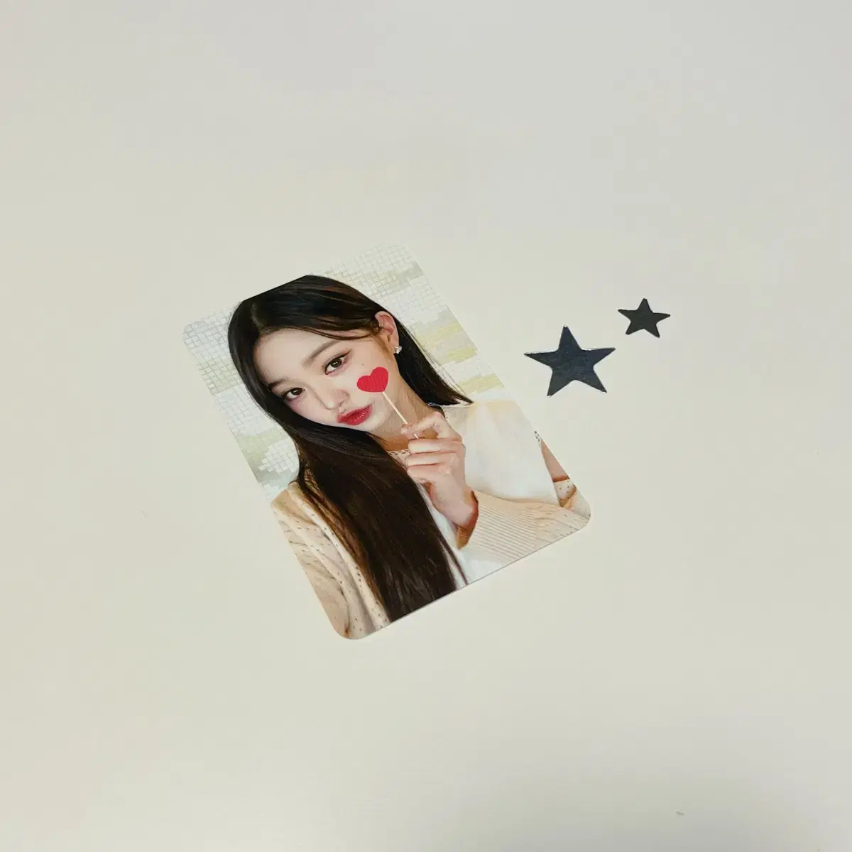 아이브 원영 하트 팬콘 럭드