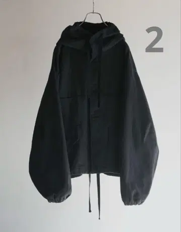 2 ANCELLM DRILL HOODIE JACKET BLACK