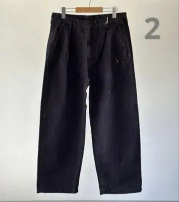 2 ANCELLM PAINT CHINO TROUSERS BLACK