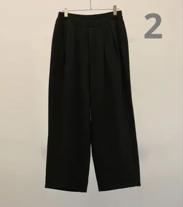 2 ANCELLM TUCK SWEAT PANTS BLACK