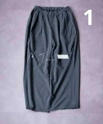 1 ANCELLM WISM TUCK SWEAT PANTS EX KHAKI