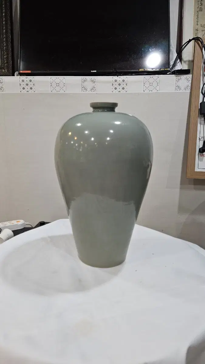 골동품고려청자무문매병