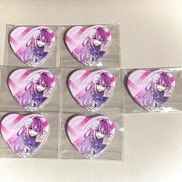 도쿄 에일리언즈 하트형 캔뱃지 나데시코 라이카 드레스업