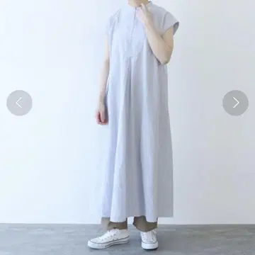 yuni 큐프라 코튼 슬라브 제품 염색 프렌치 슬리브 원피스