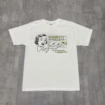 00s Hanes 빈티지 티셔츠 럭비 양면 디자인 Y2K