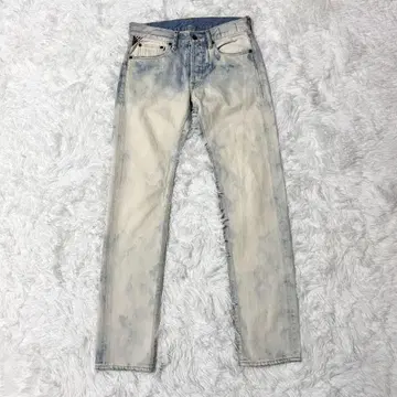 데님 앤 서플라이 랄프 로렌 블리치 가공 스트레이트 팬츠 27