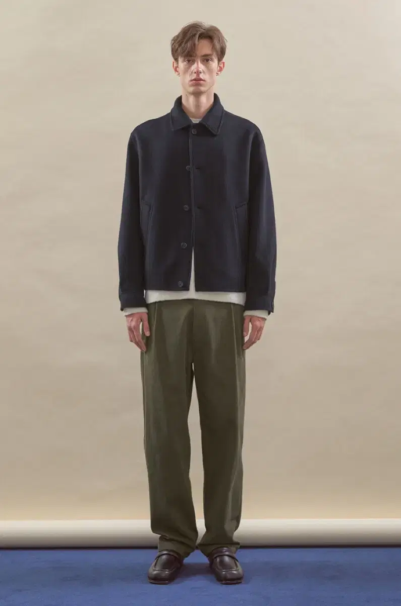 XL Time Homme 23FW Cashmere Blend Blouson Dark Navy 105 Sold out nationwide