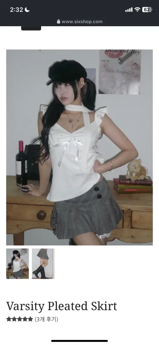 Shipping Included) angelnumber555 Varsity Pleated Skirt