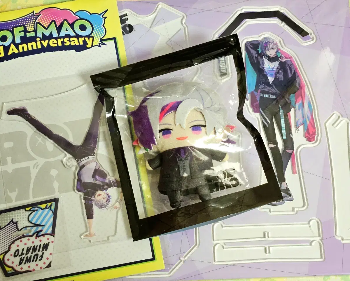 [Bulk] NIJISANJI Fuwa Mana to Papeto Puppeto Nui 3rd Anniversary acrylic Stand