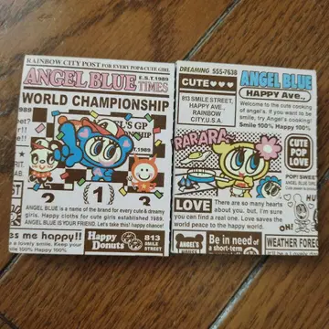 나루미야 인터내셔널 엔젤 블루 나카무라 군 & 하나 짱 일본제 메모장