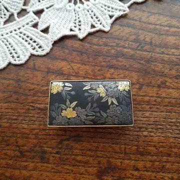 상감 꽃 리프 오비 고정 띠 일본 정통의상 소품 빈티지 오비 고정 띠