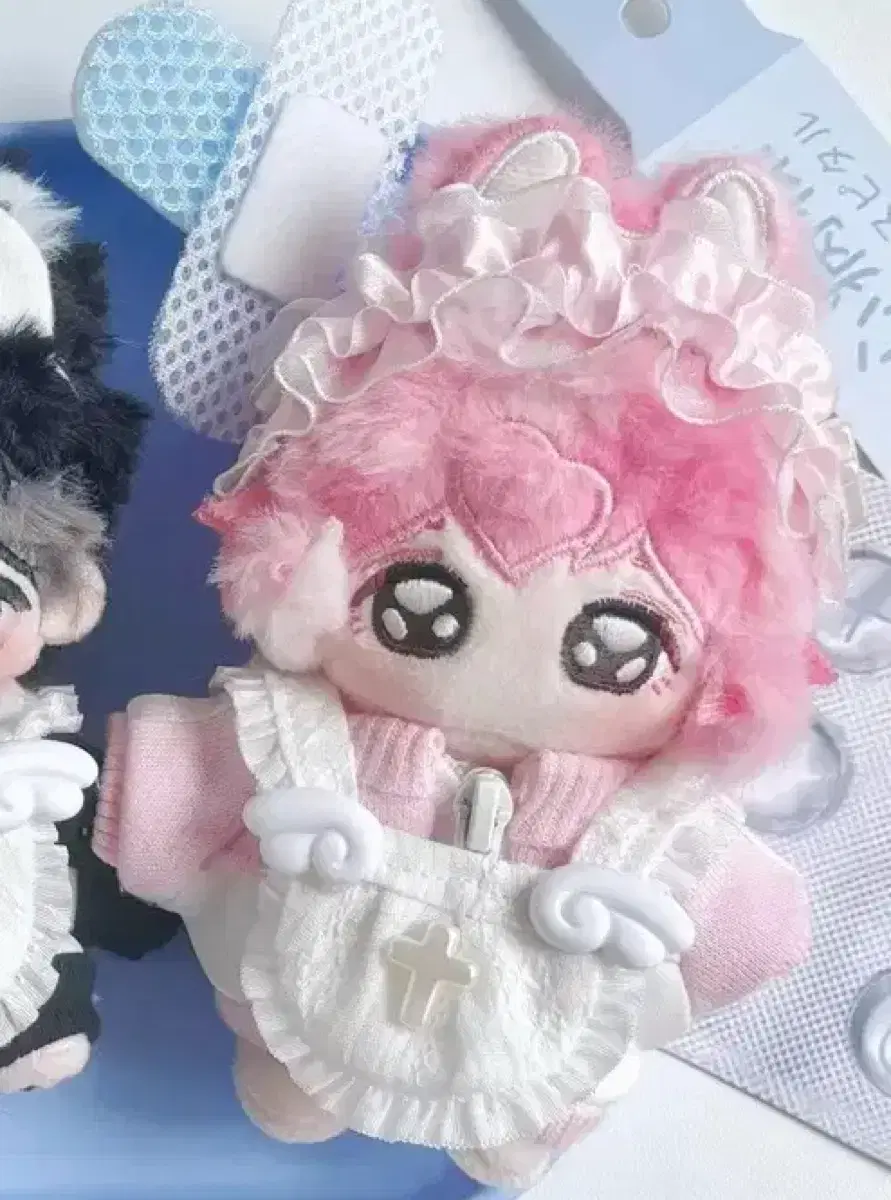 10cm Cotton Doll Clothes Cross chi.u Pink