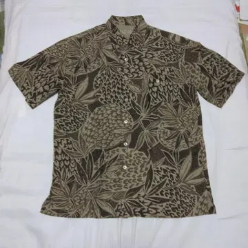 XL 상당 실크 70% 물세탁 가능 HILO HATTIE 알로하 셔츠