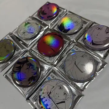 문호 스트레이독스 트레이딩 홀로그램 캔뱃지 9개