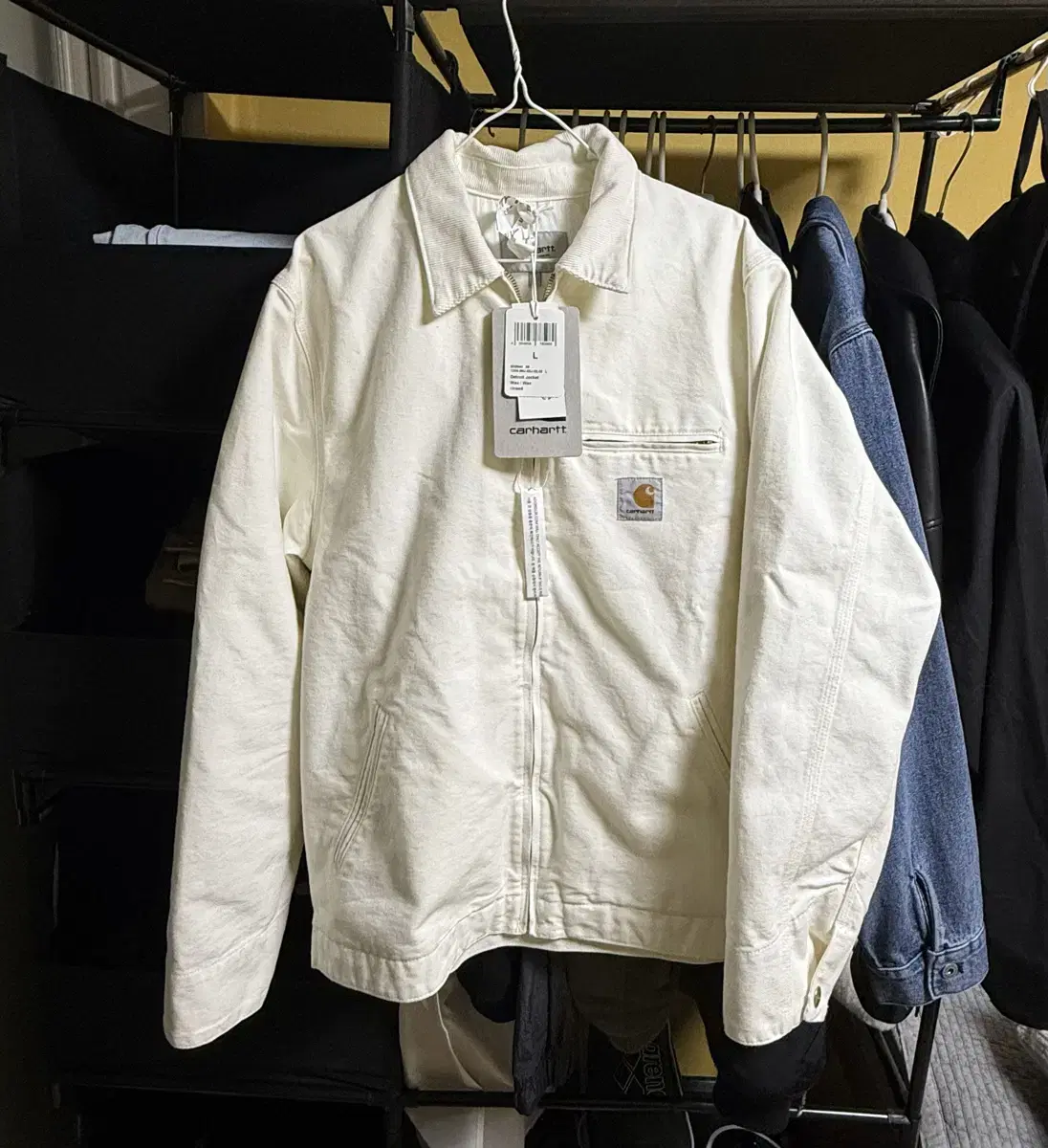 칼하트 디트로이트 자켓 24ss wax (화이트) L 새상품