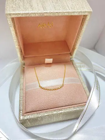 AHKAH 한정판 골드 체인 목걸이 오리지널 박스 포함