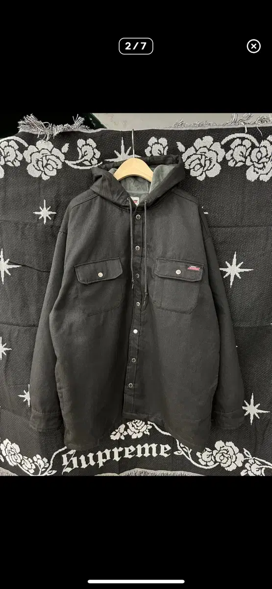 DIKIZ) Button-up hooded jacket XL