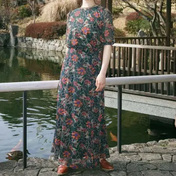 TINA JOJUN 상의 롱 스커트 세트업 M 레트로 빈티지 개성