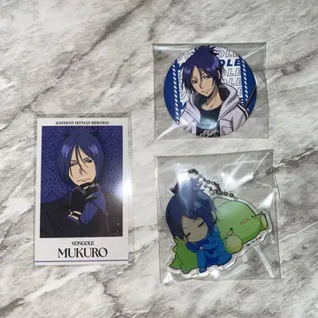 가정교사 히트맨 리본! 리본 로쿠도 무쿠로 캔뱃지 카드 키링