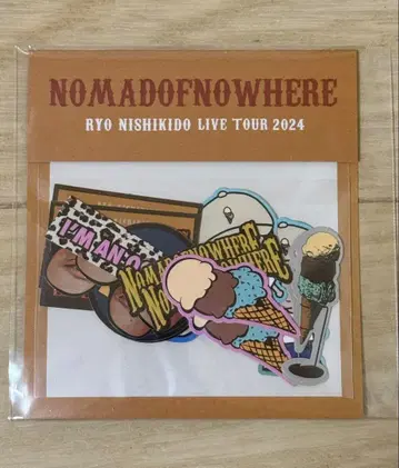 니시키도 료 NOMADOFNOWHERE 투어 2024 플레이크 씰