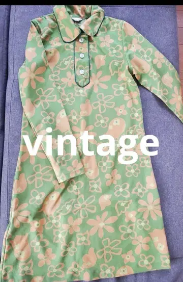 최종 가격 인하 [vintage] 쇼와 레트로 원피스