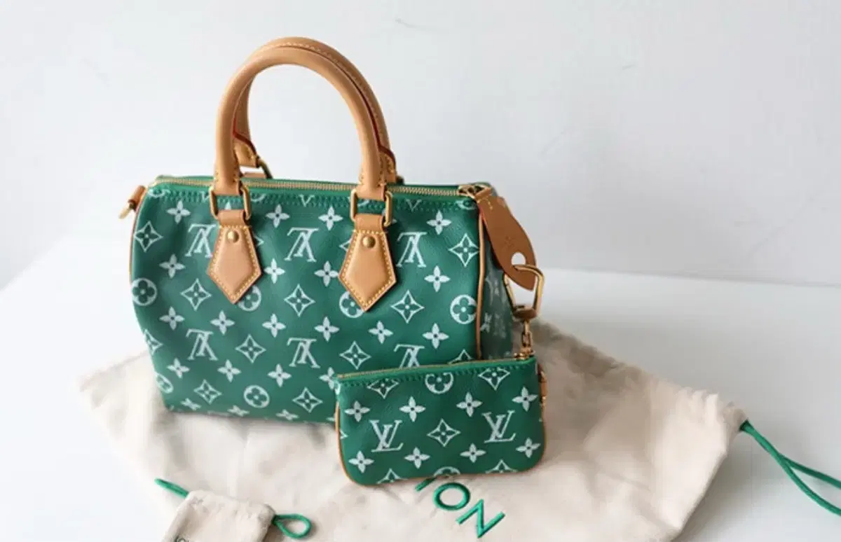 Louis Vuitton Speedy P9 루이비통 스피디 반둘리에 그린