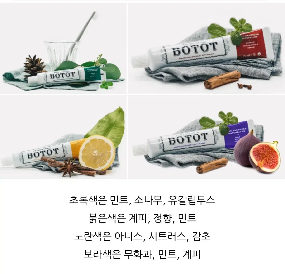 BOTOT 치약 보토치약 보또치약 파리치약 왕실치약 명품치약