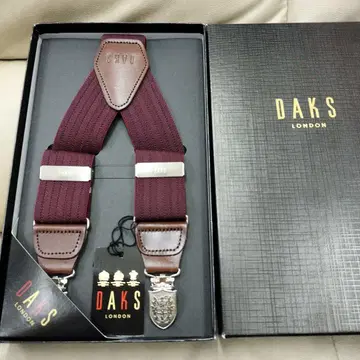 DAKS 닥스 새상품 박스형! 서스펜더 와인
