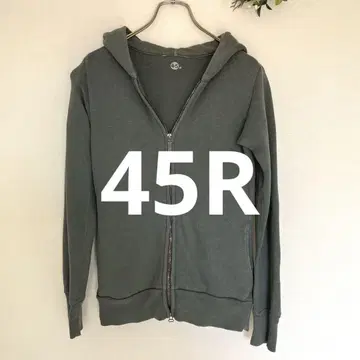 고품질 45R 속기모 집업 후드 맨투맨 1 그린 S
