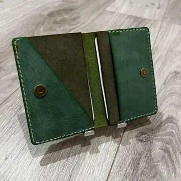 컴팩트 지갑 동전 지갑 코인 케이스 카드 케이스 가죽 로로마 가죽