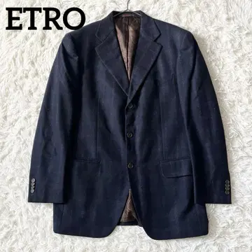 ETRO 에트로 남성용 체크 테일러드 자켓 안감 페이즐리